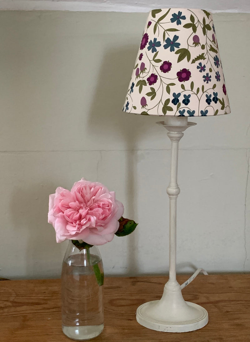 Candle  Clip Lampshade in A fun Liberty fabric