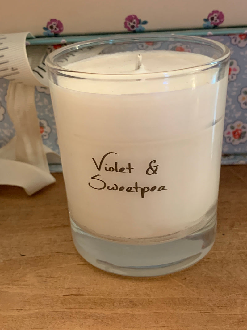 Violet and Sweet Pea Candle