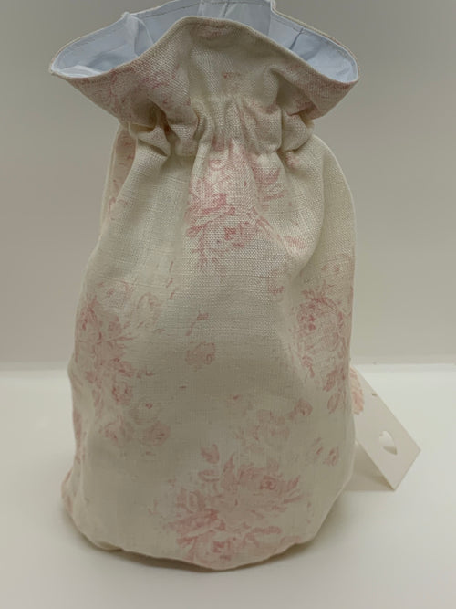 Beautiful Handmade drawstring Washbag in Millie by Peony andSage