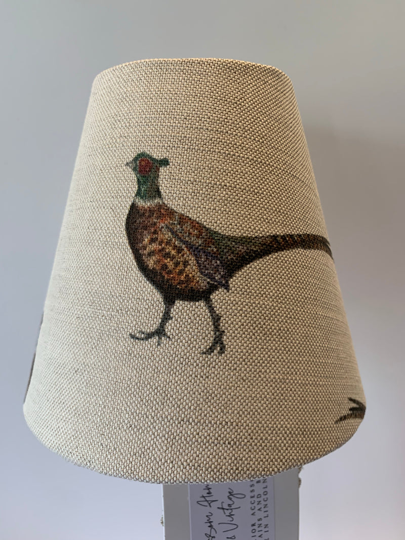 Candle Clip Lampshade in Pheasant by Flohr & Co