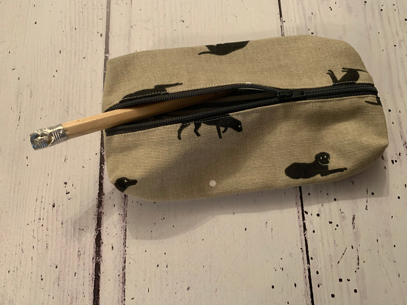 Handmade pencil case in Labrador  by Sophie Allport