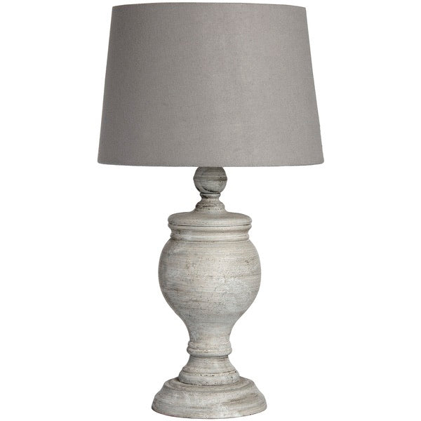 Uthina table Lamp in a distressed grey finish