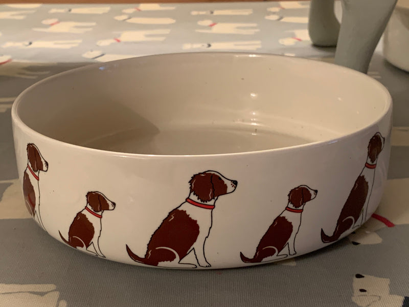 Large sweet William Dog Bowl