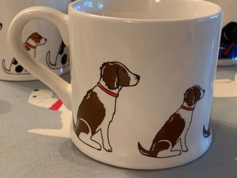 Brown and White Springer Spaniel  mug by Sweet William designs