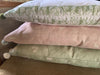 Handmade oblong Cushion in  Summertime (Pale pink icing) by Peony & Sage