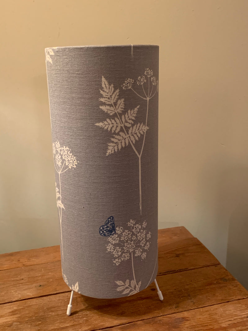 Beautiful Cylinder lamp ,Cow Parsley In Duck Egg by Vanessa Arbuthnott