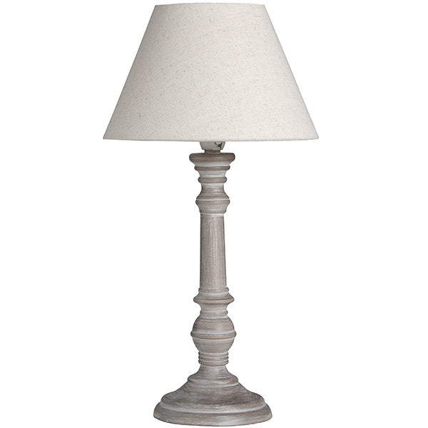 Pella lamp base  in a grey finish
